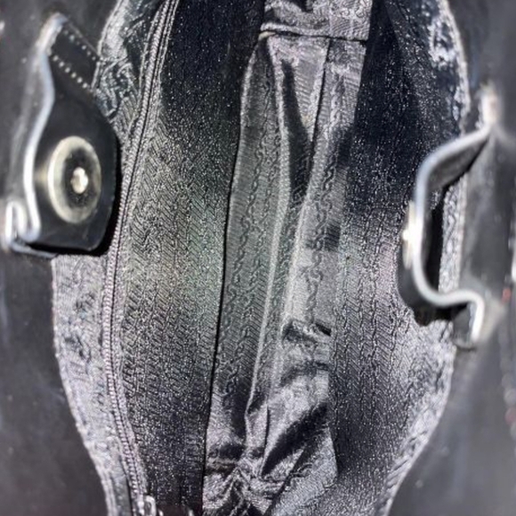 Roberta Di Camerino Black Red Leather R Logo Handbag - Picture 10 of 15